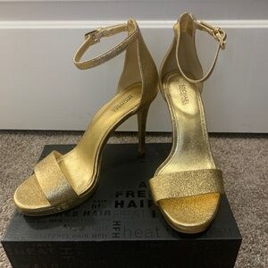 Michael Kors women's gold ankle-strap high-heel